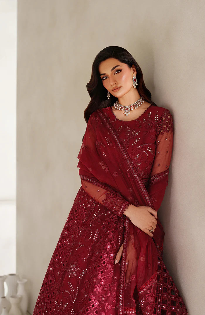 Zarif Sheen Organza Formal Wear Unstitched