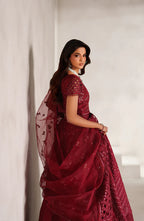 Zarif Sheen Organza Formal Wear Unstitched