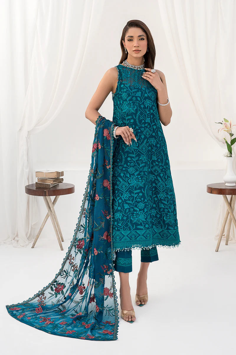 Zarif Gardenia Formal Chiffon Wear Unstitched