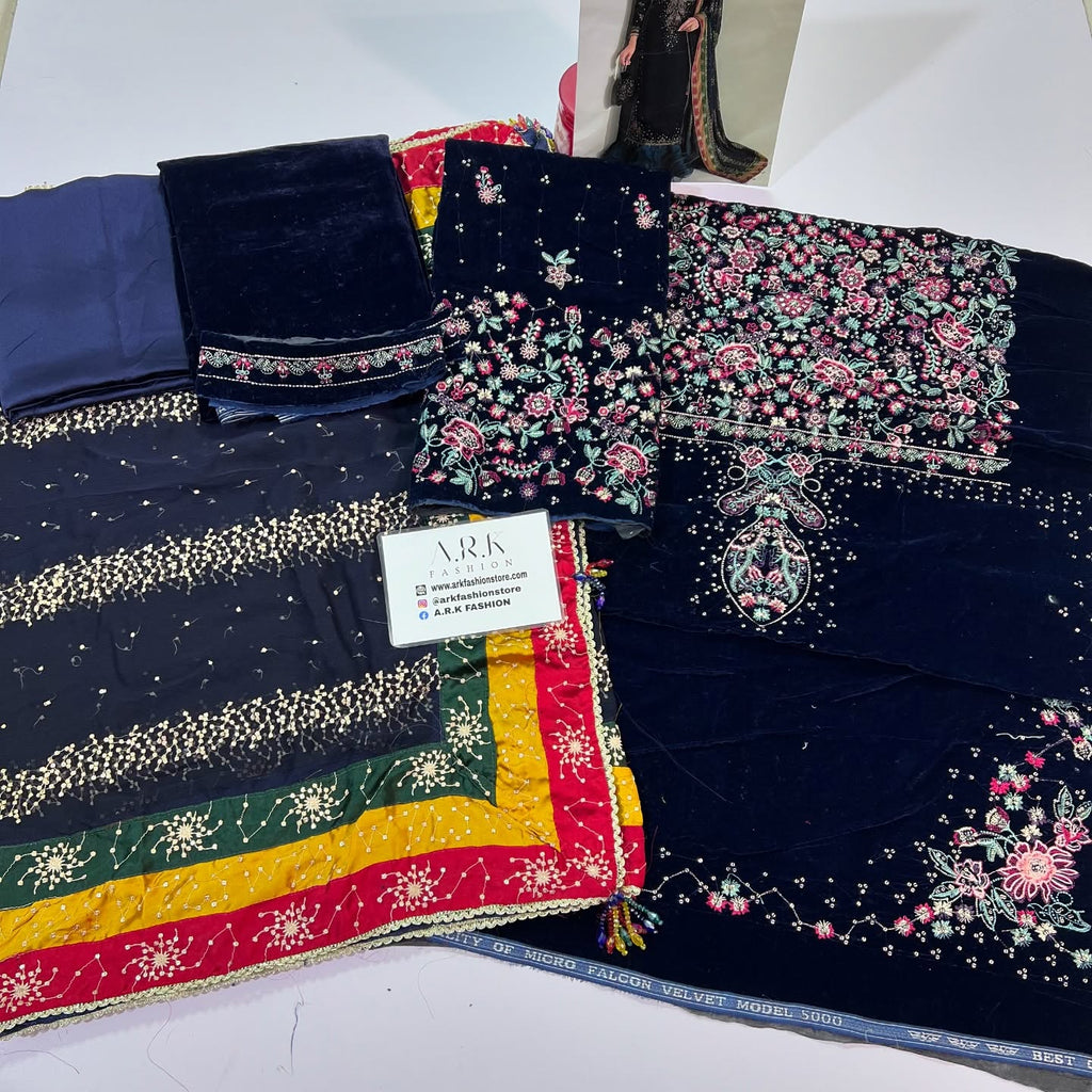 Jazmin Blue Formal Collection Velvet Replica