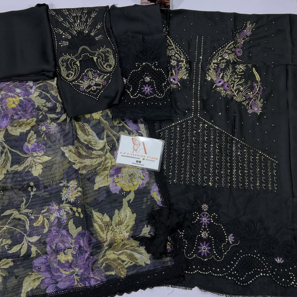 Mushq Olivia Black Luxury Silk Collection Replica