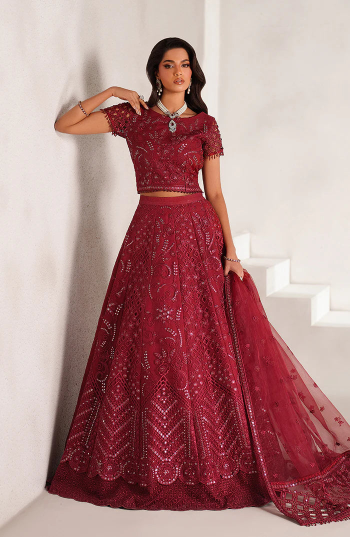 Zarif Sheen Organza Formal Wear Unstitched