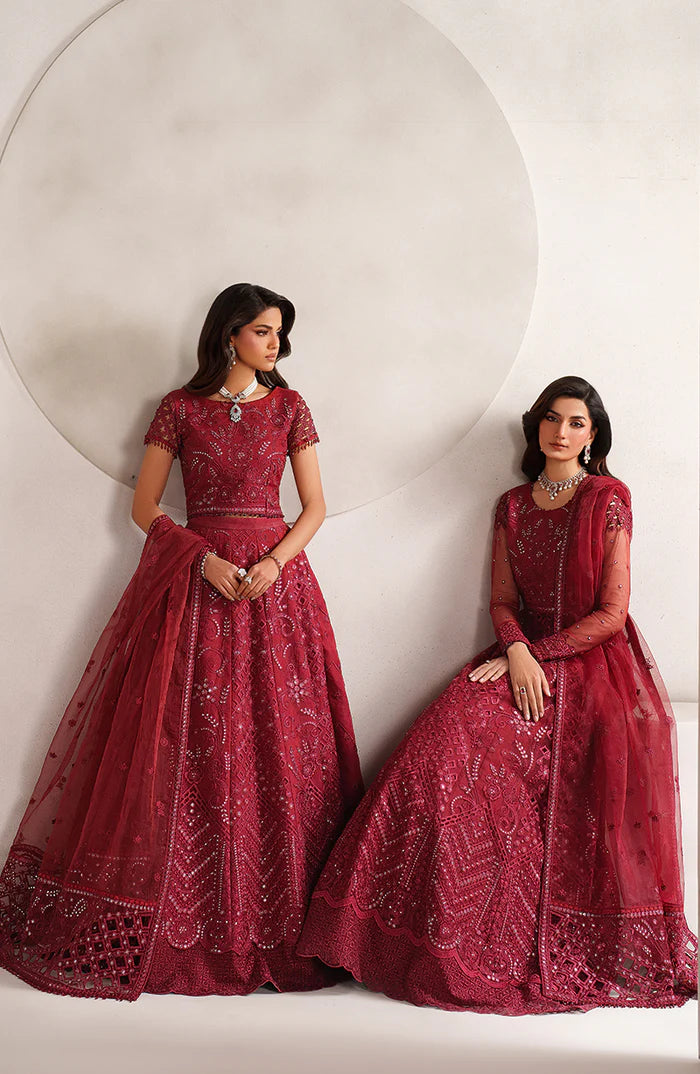 Zarif Sheen Organza Formal Wear Unstitched