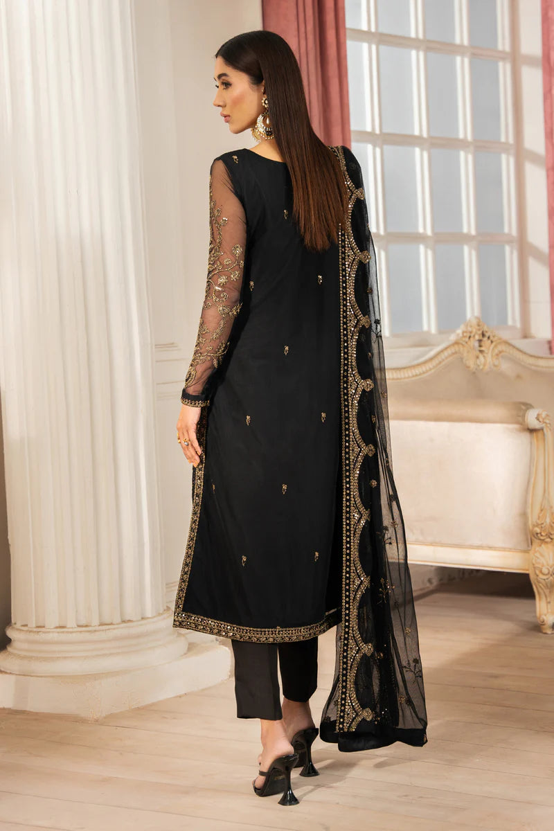 Zarif Yasna Net Formal Wear Unstitched