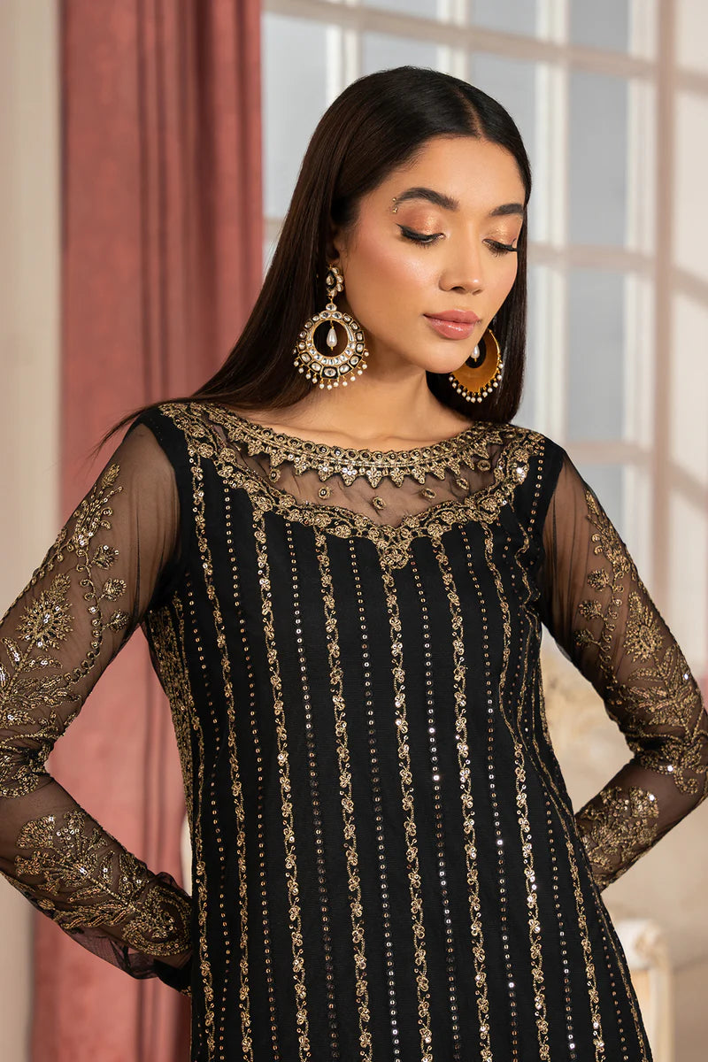 Zarif Yasna Net Formal Wear Unstitched