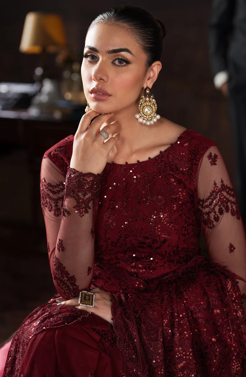 Zarif Mabel Net Formal Wear Unstitched