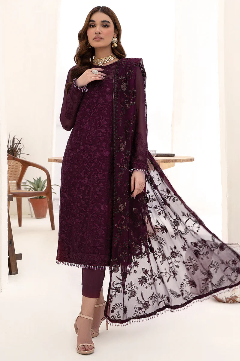 Zarif Amelia Chiffon Formal Wear Unstitched