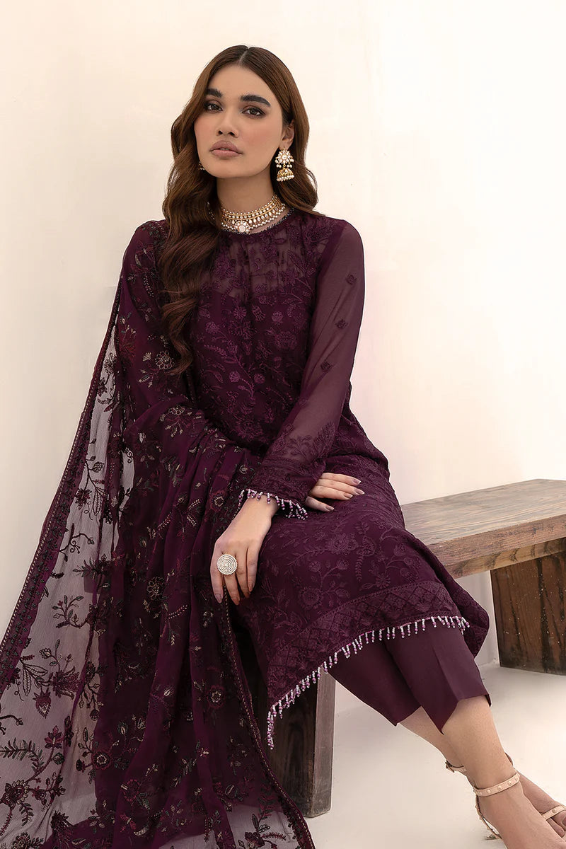 Zarif Amelia Chiffon Formal Wear Unstitched