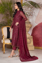 Zarif MULBERRY Chiffon Formal Wear Unstitched